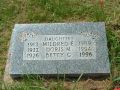 Headstone Mildred Dingle 1913-1989, Doris Dingle 1922-1994 and Betty (Dingle) Gilbert 1926-1996 Palmerston Cemetery, Pugwash, Nova Scotia