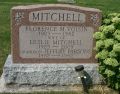 Headstone Florence M. Voisin 1923-1982 & Leslie Mitchell 1925-2009