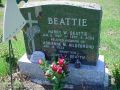 Headstone Harry W. Beattie 5 Jan 1927-8 Sep 2004 & Adrienne Marie Hildebrand 15 Apr 1933-20 May 2008 and their infant son James Vincent Beattie 1961.