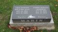 Headstone Corporal John Anthony Marin 29 Nov 1924-27 Nov 2005 & Audrey Isabella Burnside 24 Oct 1926-31 Aug 2013 