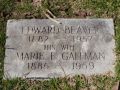 Headstone Edward Beaver 1882-1957 & Marie E. Gallman 1885-1959