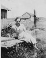 Mary Lillian Wild circa 1936 taken on their first family farm near Drysdale, Ontario