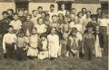 Front, Right Peter Etue w/bib overalls, Grade 3 at
SS#7 Tuckersmith School, outside Seaforth, Ontario circa 1949.  
