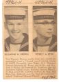 OSPWS Peter F. Etue graduates from Basic Training at HMCS Cornwallis winning the 'Best All Around Man' award Feb 1962