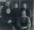 back row, left to right: John, Mary, and Lizzie Fahnlander
front row, left to right: Catherine and Augusta Gulde Fahnlander