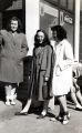 Joyce Wild with friends at college, about 1947