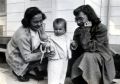 Joyce Wild about 1951 with unknown woman and child